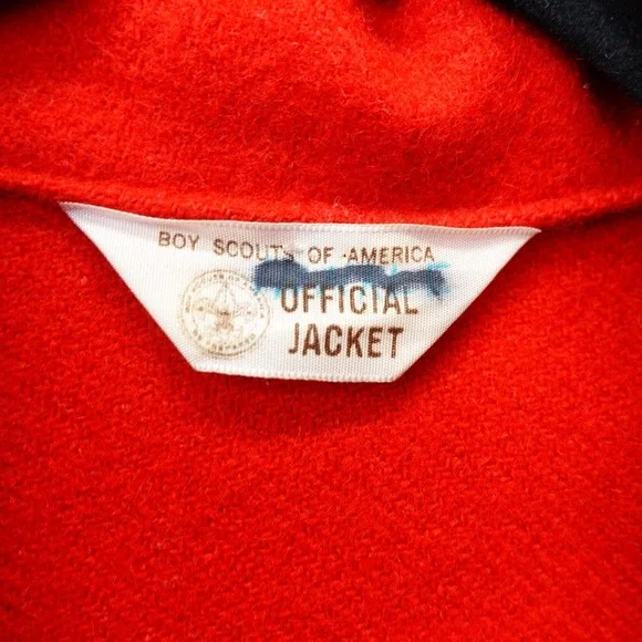 Vintage BSA Jac Shirt Jacket Mens S 38 Red Wool‎ Chore 50s Boy Scout of America